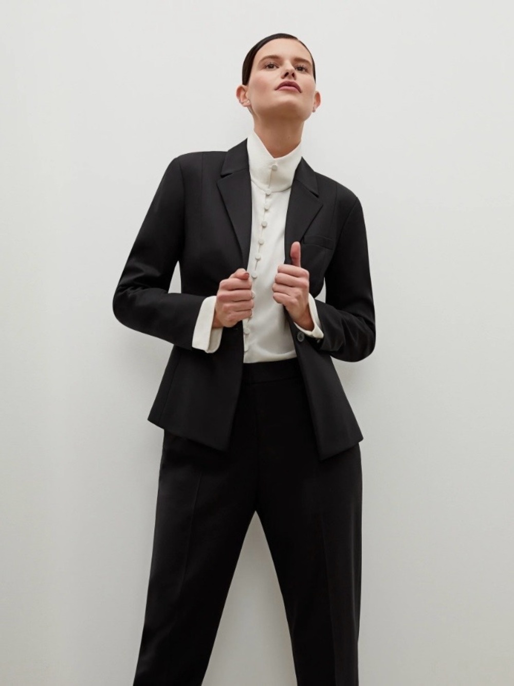 MM Lafleur Hoffman Tropical Wool Black Tailored Classic Fit. Women's size 16
